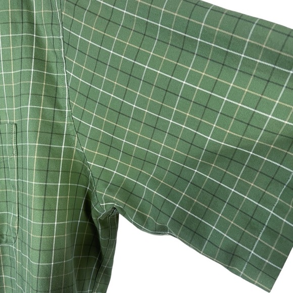 LL Bean Plaid Wrinkle Resistant Traditional Fit Short Sleeve Button Down Shirt L - Picture 10 of 14